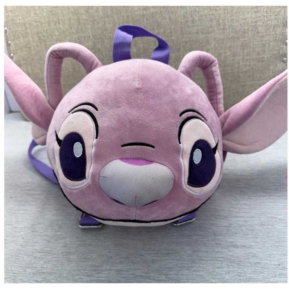 Disney Lilo & Stitch Angel Plush Backpack Bioworld Pink Experiment 624 Bag Kids